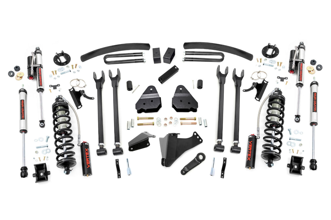 Rough Country 6 Inch Lift Kit - Gas - 4 Link - OVLD - C/O Vertex | Ford F-250/F-350 Super Duty (05-07)