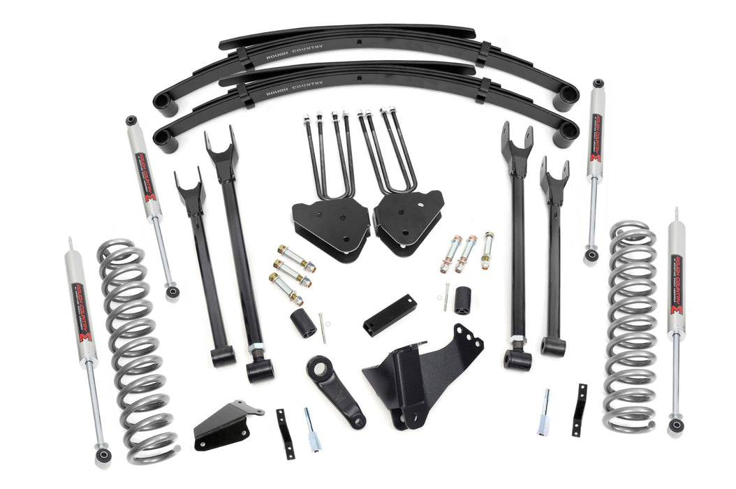 Rough Country 6 Inch Lift Kit - Gas - 4 Link - M1 - Leaf Springs | Ford F-250/F-350 Super Duty (05-07)
