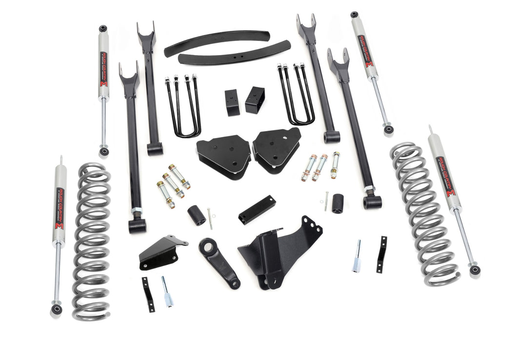 Rough Country 6 Inch Lift Kit - Gas - 4 Link - M1 | Ford F-250/F-350 Super Duty 4WD (05-07)