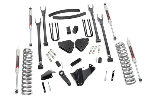Rough Country 6 Inch Lift Kit, Diesel, 4 Link, M1, Ford F-250/F-350 Super Duty (2005-2007)