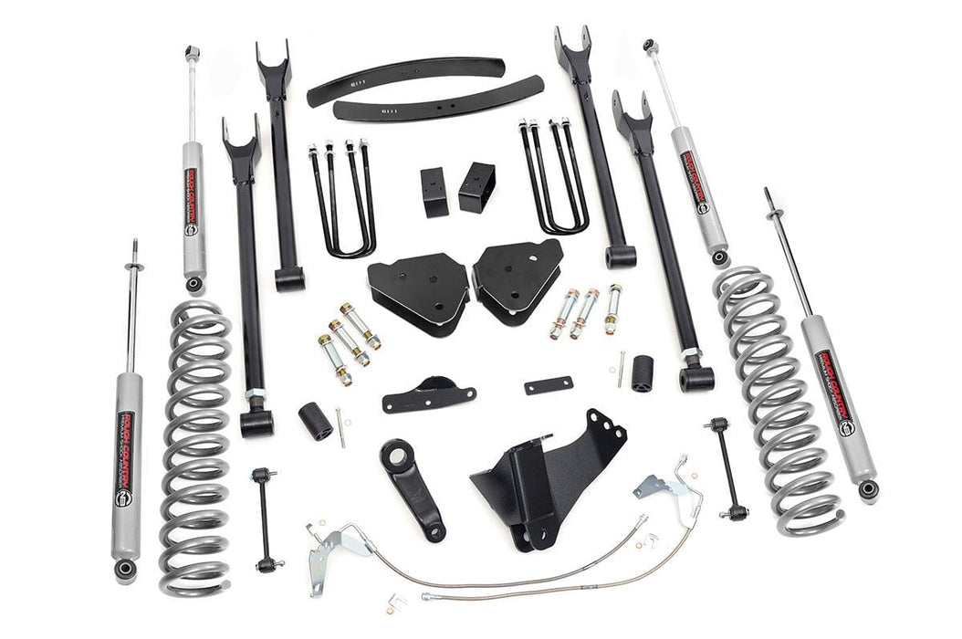 Rough Country 6 Inch Lift Kit - Diesel - 4 Link | Ford F-250/F-350 Super Duty 4WD (08-10)