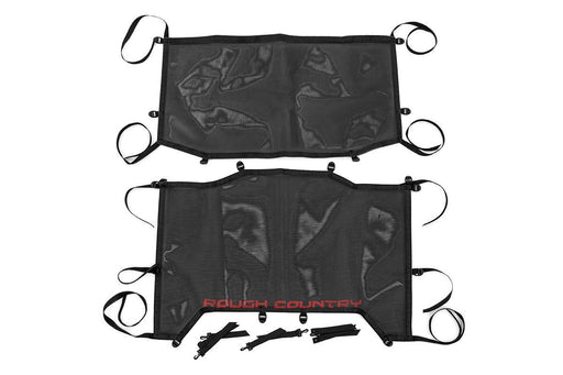 Rough Country Mesh Bikini Top Plus, Black, Jeep Wrangler JL (2021-2023)/Wrangler Unlimited (2018-2023)