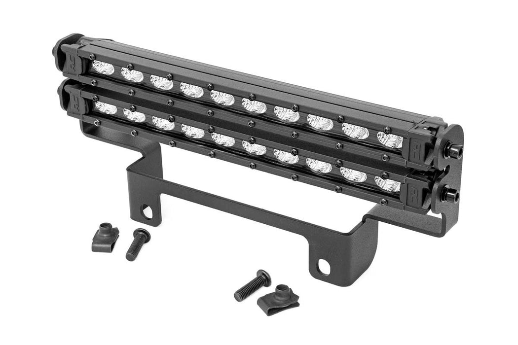 LED Light Kit - Bumper Mount - 10 inch Black Slimline Pair - Honda Pioneer 1000