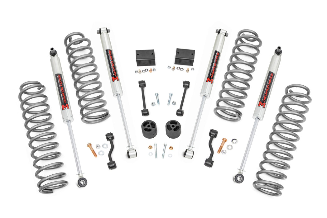 Rough Country 2.5 Inch Lift Kit - Coils - M1 | Jeep Wrangler Unlimited 4WD (2018-2023) | P/N 67740