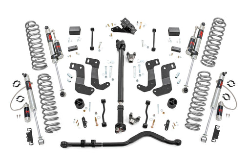 Rough Country 3.5 Inch lift Kit, C/A Drop, FR D/S, M1R, Jeep Wrangler Unlimited 4WD (2018-2023)