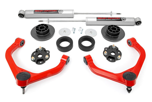 Rough Country 3.5 Inch Lift Kit, Red, Ram 1500 2WD/4WD (2019-2025)