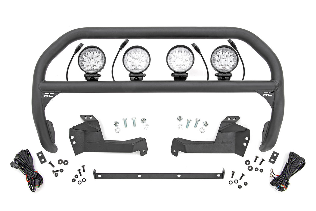 Rough Country Nudge Bar - 4 Inch Round Led (x4) | Ford Bronco Sport 4WD (2021-2025)