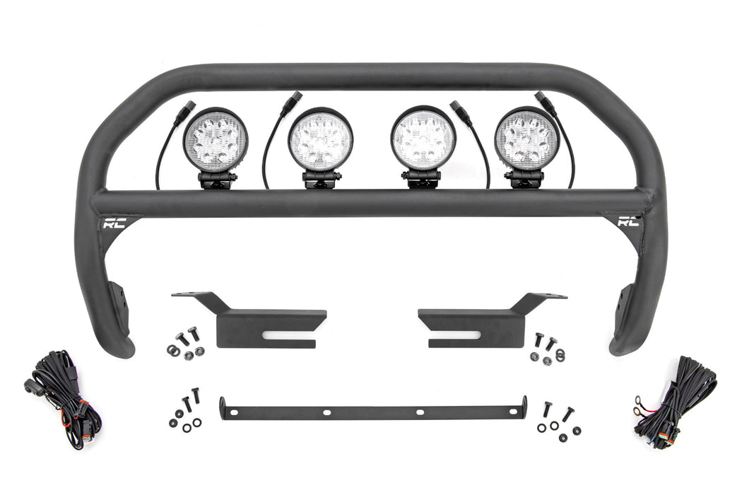 Rough Country Nudge Bar - 4 Inch Round Led (x4) | Ford Bronco 4WD (2021-2025) | P/N 51049