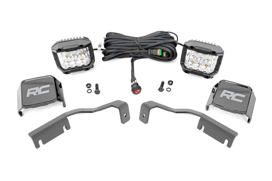 LED Light Kit - Ditch Mount - 3 inch OSRAM - Wide - Nissan Frontier (22-24)