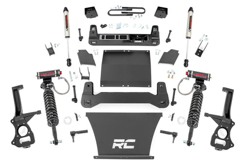 Rough Country 6 Inch Lift Kit, Mono Leaf Rear, Vertex/V2, Chevy Silverado 1500 (2022-2024)
