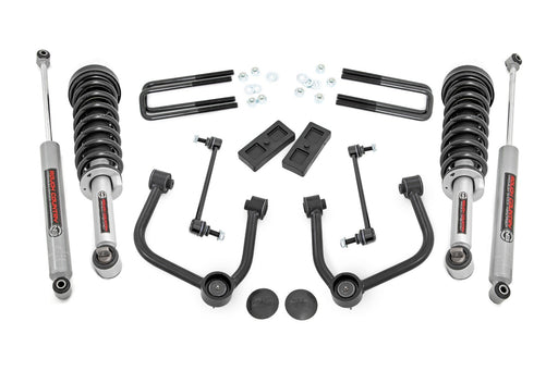 Rough Country 3 Inch Lift Kit, N3 Struts, Ford Ranger 4WD (2024-2026)