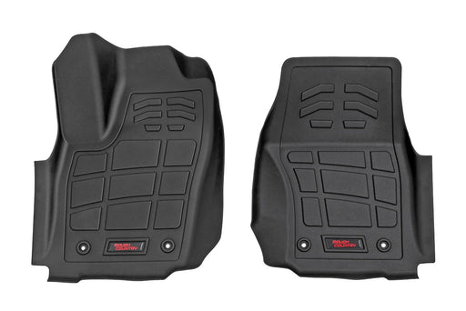 Rough Country Sure-Fit Floor Mats, Front, Double Cab, Toyota Tacoma 2WD/4WD (2024-2025)