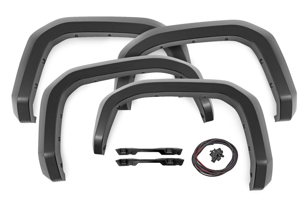 Rough Country Fender Flares - Sport - 8W7 Blue Crush | Toyota Tacoma 2WD/4WD (2024-2025)