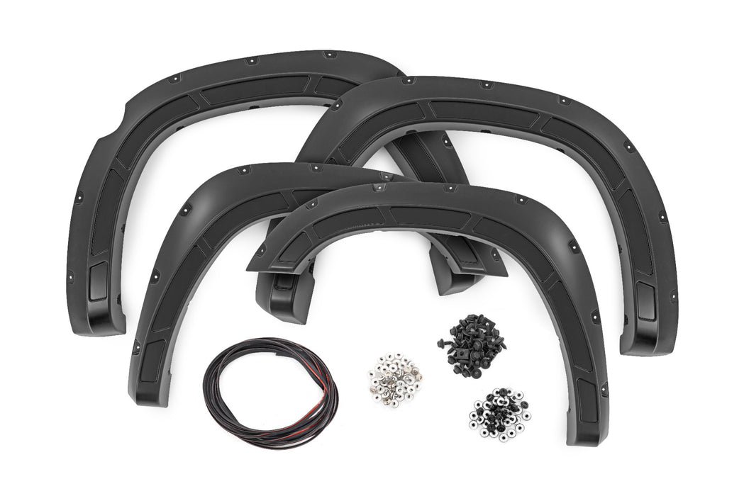 Rough Country Fender Flares - Defender - PRV Delmonico Red | Ram 1500 2WD/4WD (2025)