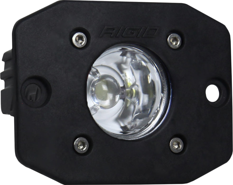 RIGID Ignite LED Light, Flood Beam Pattern, Flush Mount, Black Housing, Single