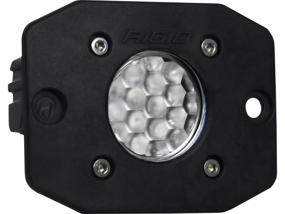RIGID Ignite LED Light, Diffused Lens, Flush Mount, Black Housing, Single