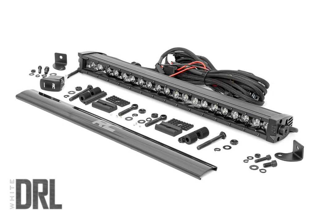 Rough Country 20 Inch Black Series LED Light Bar - Single Row - Cool White DRL