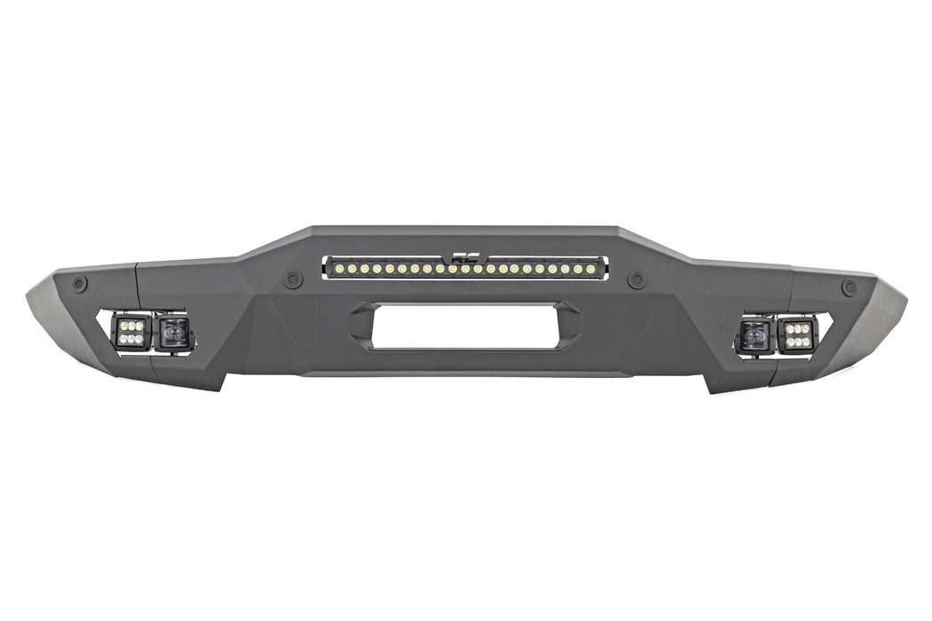 Rough Country Front Bumper - Modular - Full Wings - Flood - Fog | Ford Bronco 4WD (21-25)