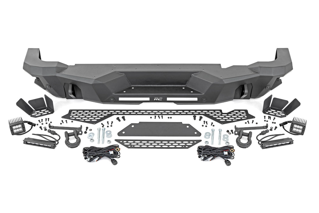 Rough Country Rear Bumper, Black Series LED, Flood, Ford Bronco 4WD (2021-2025), view 5