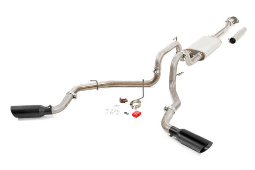 Rough Country Performance Cat-Back Exhaust, Stainless, 2.7/3.5/5.0L, Ford F-150 (2021-2024)