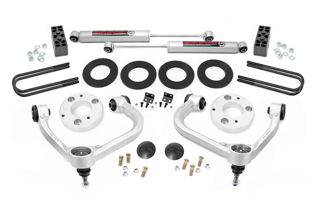 Rough Country 3 Inch Lift Kit, Forged UCA, Ford F-150 4WD (2021-2024)