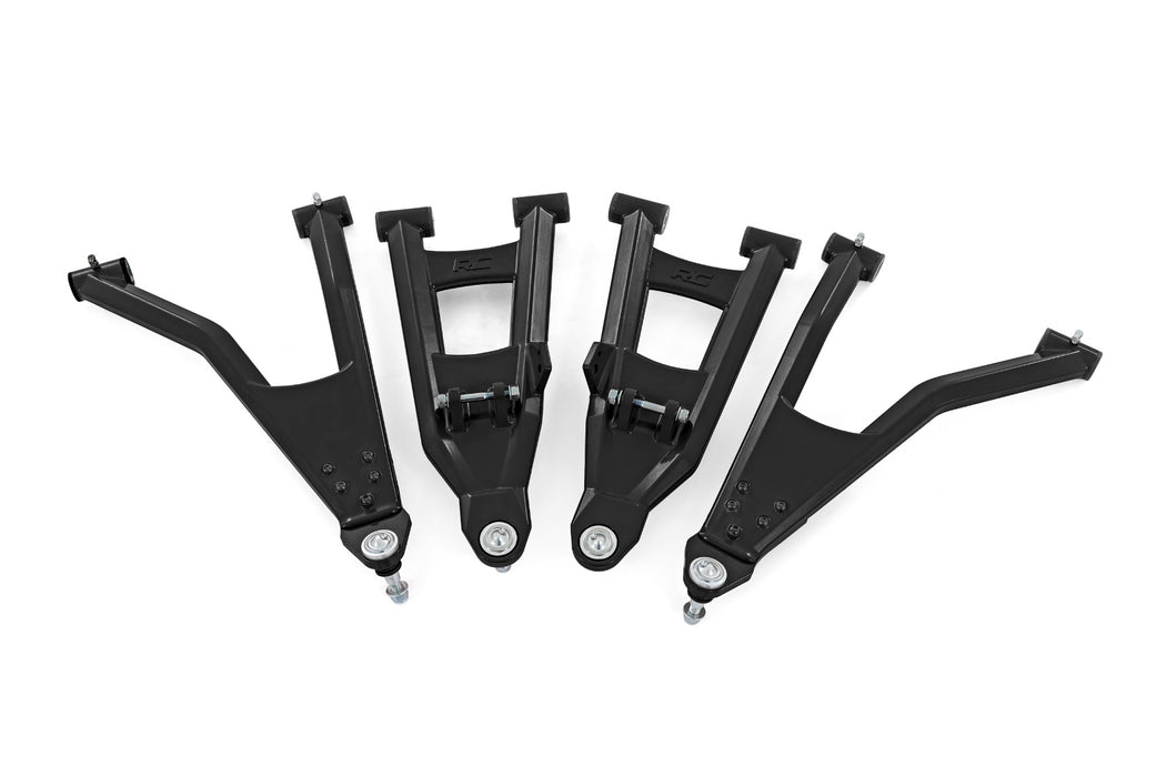 Rough Country Black Aluminum Control Arms - 2" Forward Offset | Polaris Ranger XP 1000