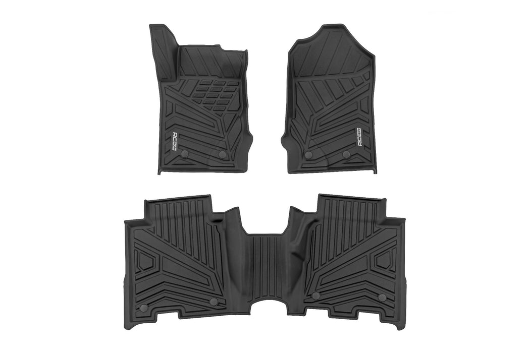Rough Country Floor Mats - Front &amp; Rear | Ford Bronco 4WD (2021-2025)