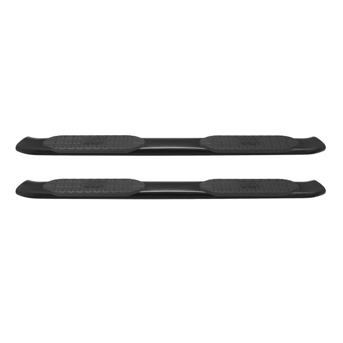 Westin PRO TRAXX 5 Oval Nerf Step Bars | Rocker Panel Mounting | Black Powdercoat Mild Steel | Ford F-150 (2009-2014) | P/N 21-53525, view 3