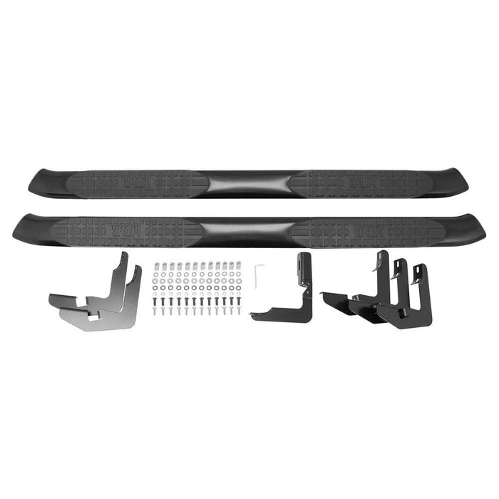 Westin PRO TRAXX 5 Oval Nerf Step Bars | Rocker Panel Mounting | Black Powdercoat Mild Steel | Toyota 4Runner (2010-2024) | P/N 21-53585, view 4
