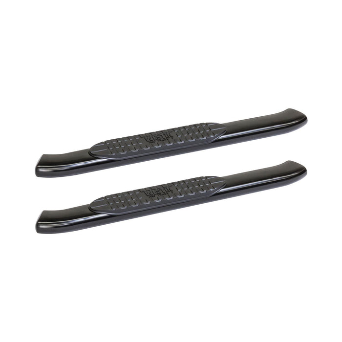 Westin PRO TRAXX 5 Oval Nerf Step Bars | Rocker Panel Mounting | Black Powdercoat Mild Steel | P/N 21-53705