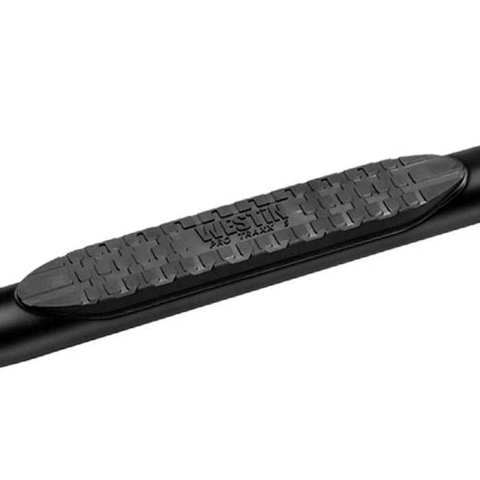 Westin PRO TRAXX 5 Oval Nerf Step Bars | Rocker Panel Mounting | Black Powdercoat Mild Steel | P/N 21-53705, view 2