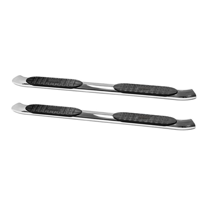 Westin PRO TRAXX 5 Oval Nerf Step Bars | Rocker Panel Mounting | Polished Stainless Steel | P/N 21-53940, view 2