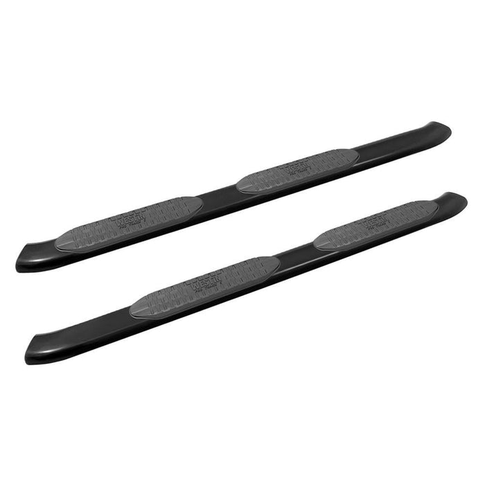 Westin PRO TRAXX 5 Oval Nerf Step Bars | Black Powdercoat Mild Steel | P/N 21-54125