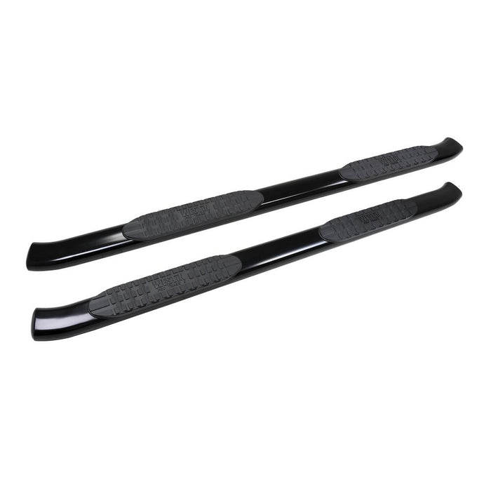 Westin PRO TRAXX 5 Oval Nerf Step Bars | Black Powdercoat Mild Steel | P/N 21-54135
