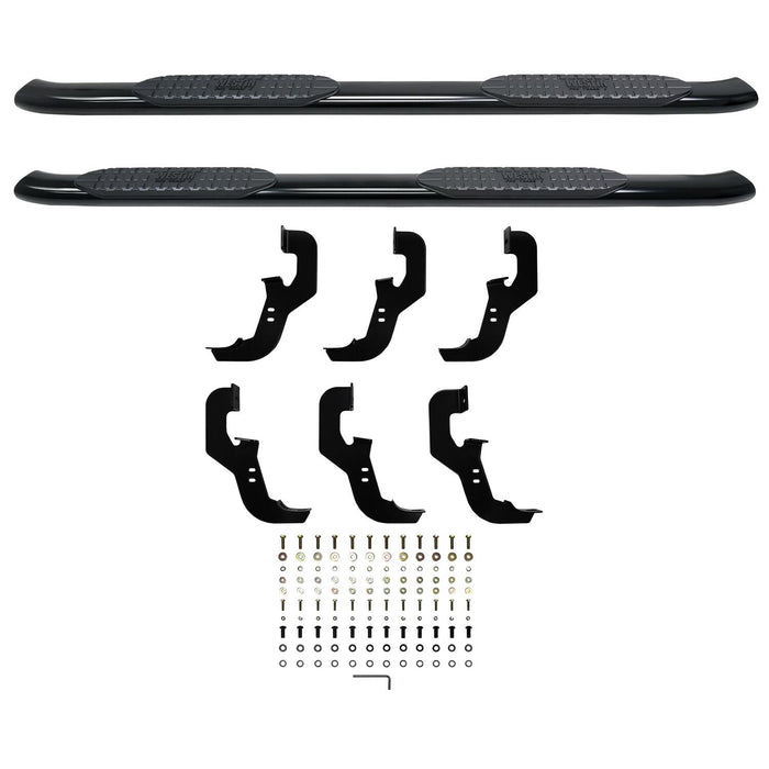 Westin PRO TRAXX 5 Oval Nerf Step Bars | Black Powdercoat Mild Steel | P/N 21-54135, view 4