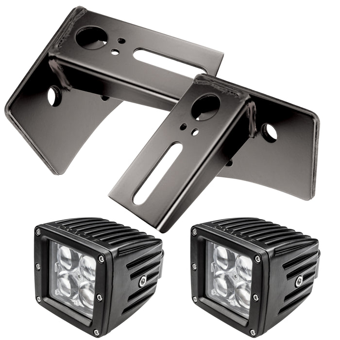 ORACLE Mount Brkts with Auxiliary Lights, Jeep Wrangler JK Lower Windshield (2007-2017)
