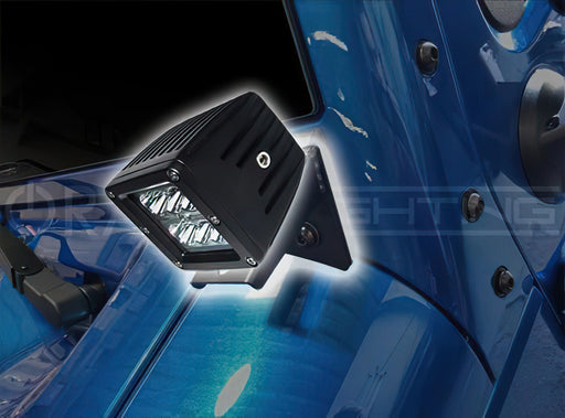 ORACLE Mount Brkts with Auxiliary Lights, Jeep Wrangler JK Lower Windshield (2007-2017), view 2