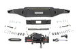 Rough Country Hybrid Front Bumper, 12000S, Blk LED w/ Amber DRL, Toyota Tundra (2022-2025)