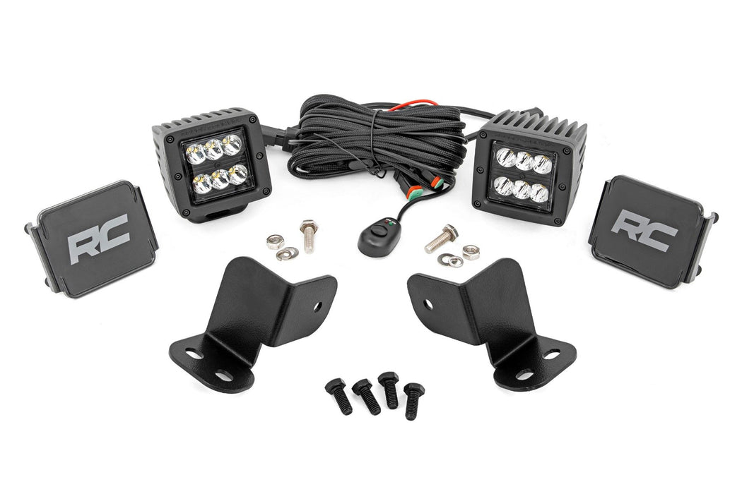 Rough Country LED Light Kit, Rear Mount, 2" Black Pair, Segway 570 F