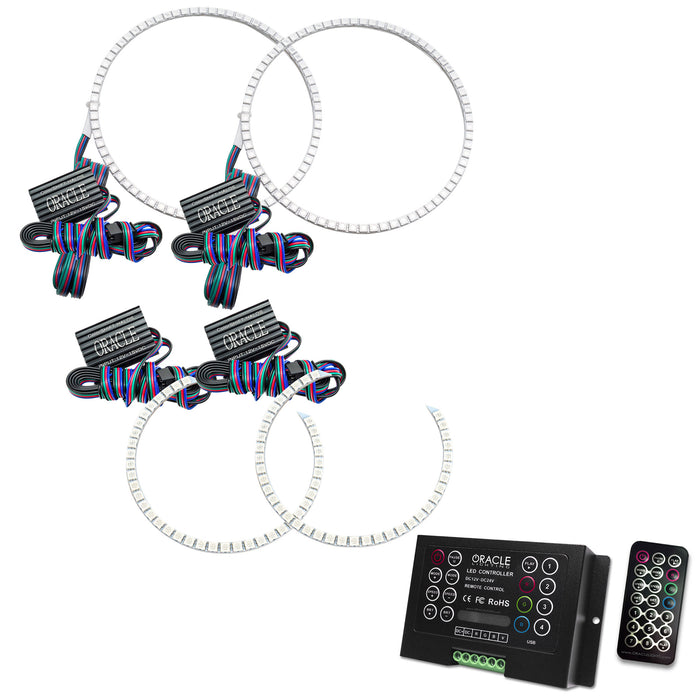 ORACLE 2002-2005 Dodge Ram LED Headlight Halo Kit - ColorSHIFT - with 2.0 Controller
