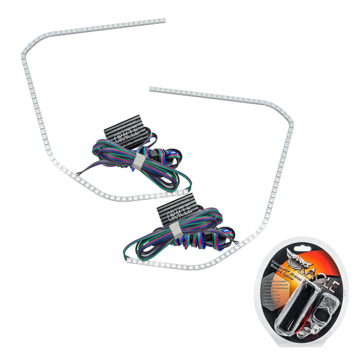ORACLE 2015-2020 GMC Yukon LED Headlight Halo Kit - ColorSHIFT - with RF Controller