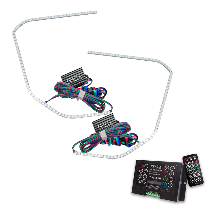 ORACLE 2015-2020 GMC Yukon LED Headlight Halo Kit - ColorSHIFT - with 2.0 Controller