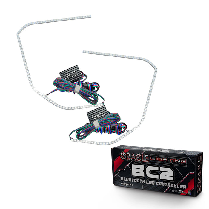 ORACLE 2015-2020 GMC Yukon LED Headlight Halo Kit - ColorSHIFT - with BC2 Controller