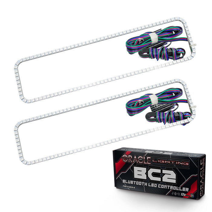 ORACLE 1996-1999 GMC Suburban LED Headlight Halo Kit - ColorSHIFT - with BC2 Controller