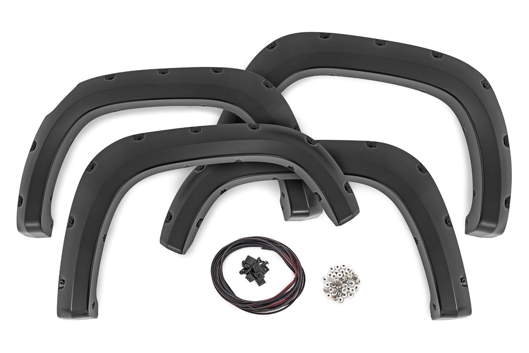 Rough Country Pocket Fender Flares - GNT Radiant Red | Chevy Colorado 2WD/4WD (2023-2026)