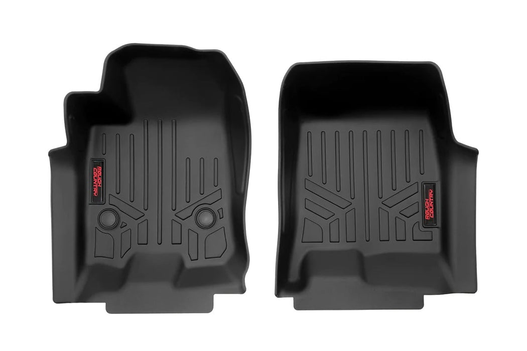 Rough Country Floor Mats - FR - Crew | Chevy/GMC Canyon/Colorado 2WD/4WD (2023-2025)