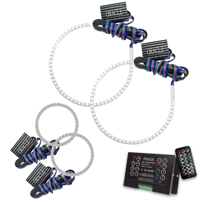 ORACLE 2002-2005 Ford Explorer LED Headlight Halo Kit - ColorSHIFT - with 2.0 Controller
