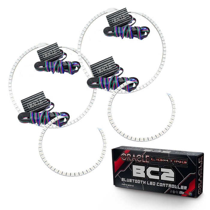 ORACLE 2007-2010 GMC Yukon LED Headlight Halo Kit - ColorSHIFT - with BC2 Controller
