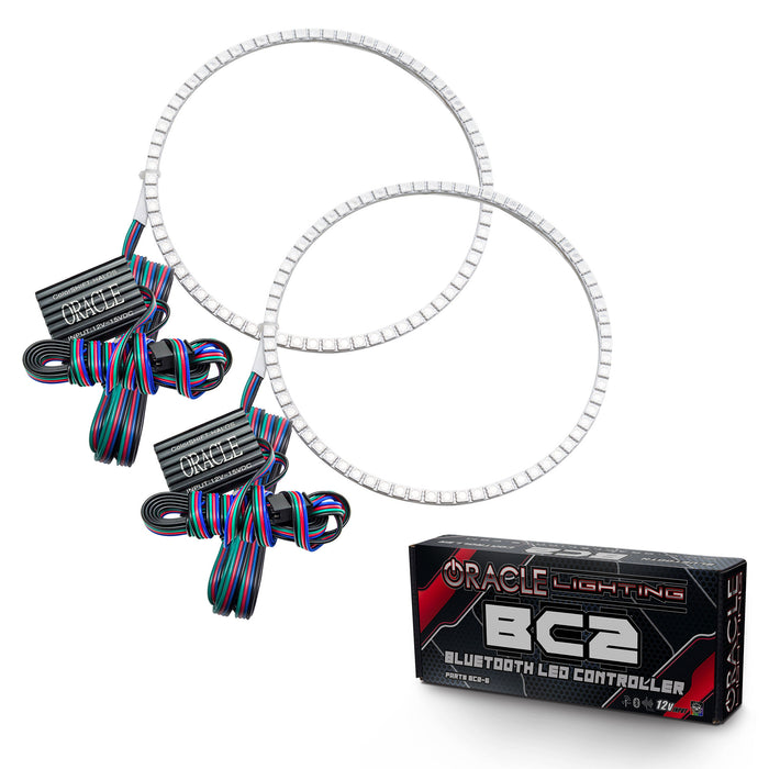 ORACLE 2005-2007 Jeep Liberty LED Headlight Halo Kit - ColorSHIFT - with BC2 Controller