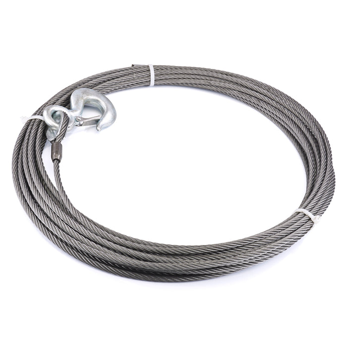Warn 23672 WIRE ROPE ASSEMBLY 3/8 Inch Diameter x 75 Foot Length